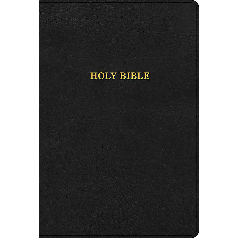 Image of KJV Large Print Thinline Bible, Black Leathertouch – Large Print