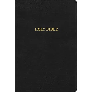KJV Large Print Thinline Bible, Black Leathertouch - Large Print