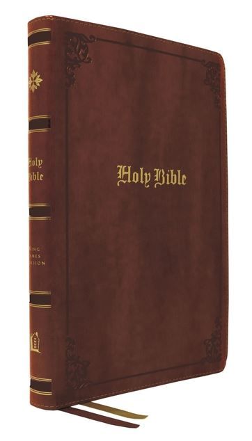 Image of KJV Large Print Center-Column Reference Bible – Brown