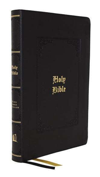 Image of KJV Large Print Center-Column Reference Bible Thumb Indexed – Black