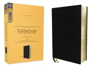 KJV Thompson Chain Reference Bible Black Bonded Leather Large Print