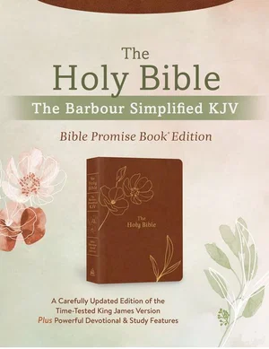 Bible Promise Book Simplified KJV - Chestnut Floral