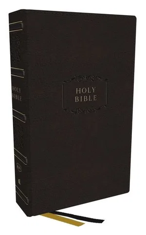 KJV Centre-Column Reference Bible Leathersoft - Black