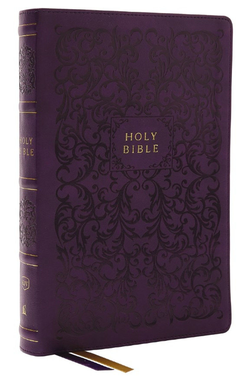 Image of KJV Center-Column Reference Bible, Leathersoft – Purple