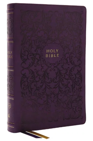 KJV Centre-Column Reference Bible, Leathersoft - Purple