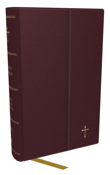 Image of KJV Compact Reference Bible, Leatherflex, Burgundy with Flap