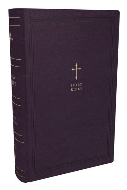 Image of KJV Compact Reference Bible, Leathersoft, Purple w/ Zipper