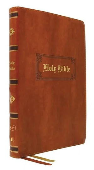 KJV Giant Print Thinline Bible, Vintage Series - Tan
