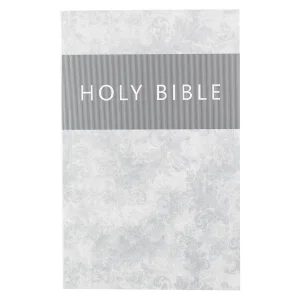 KJV Silver Damask Softcover Outreach Bible