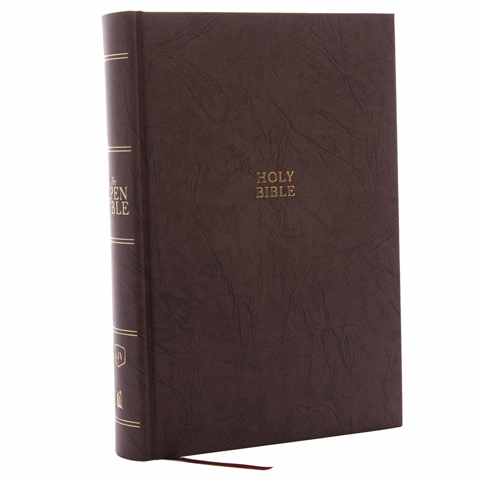 Image of KJV Open Bible (Comfort Print)-Brown Hardcover