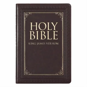 KJV Dark Brown Faux Leather Large Print Thinline Bible