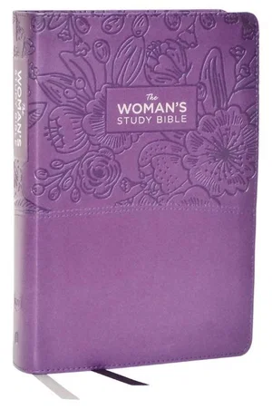 KJV Woman's Study Bible, Leathersoft, Purple
