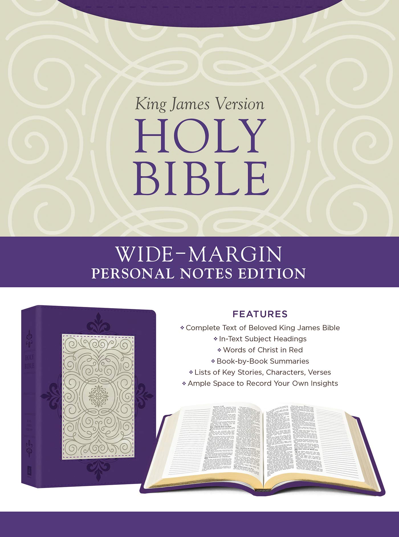 Image of KJV Wide-Margin Personal Notes Edition, Lavender Plum