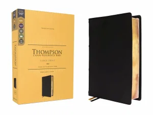 Kjv, Thompson Chain-Reference Bible Black Cowhide Genuine Leather LG print