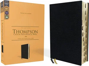Kjv, Thompson Chain-Reference Bible Black Bonded Leather Thumb Indexed