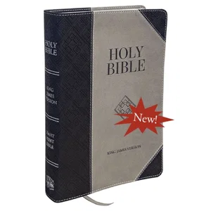 KJV Giant Print Bible | Black/Grey | Simulated Leather