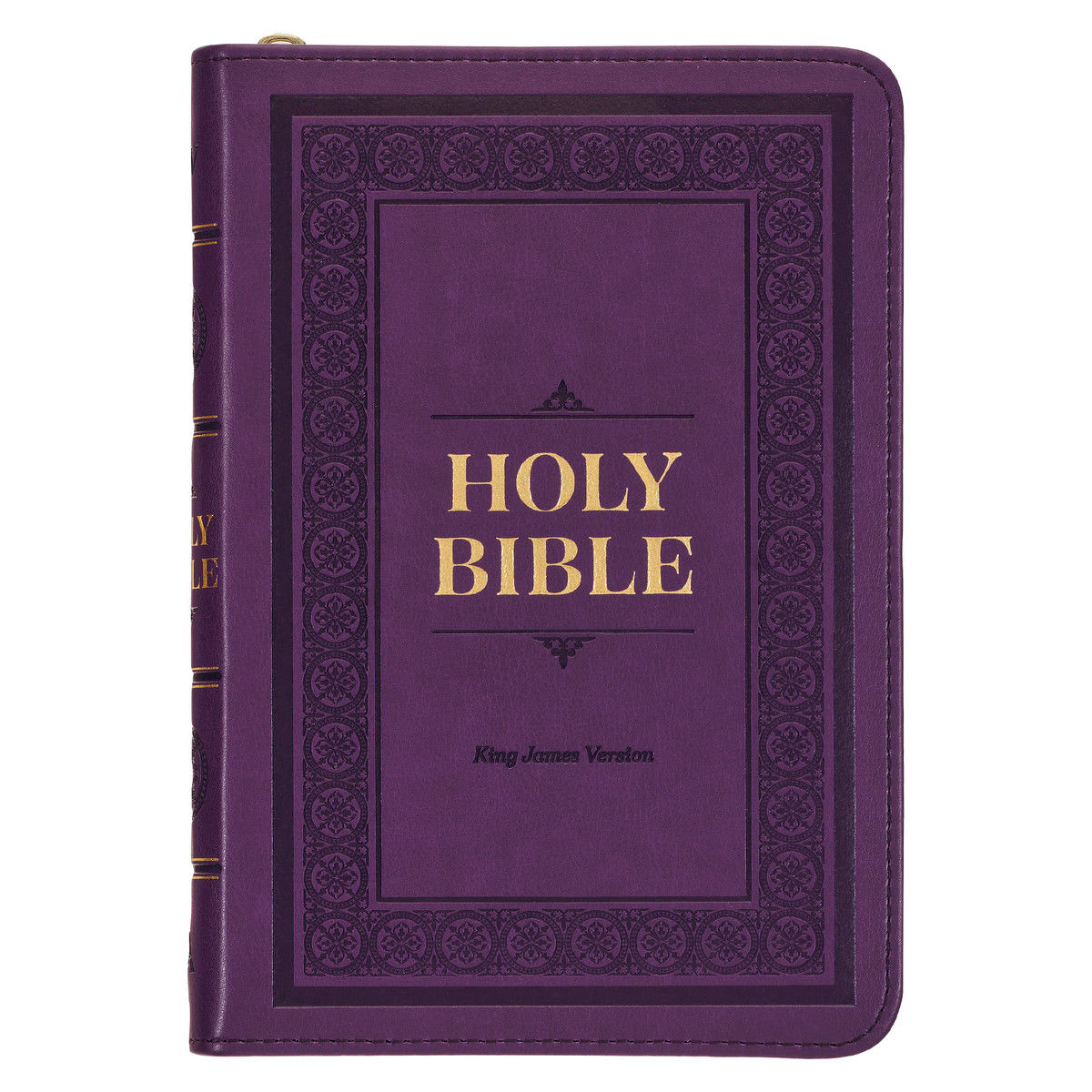 Image of KJV Compact Bible with Zippered Closure – Purple