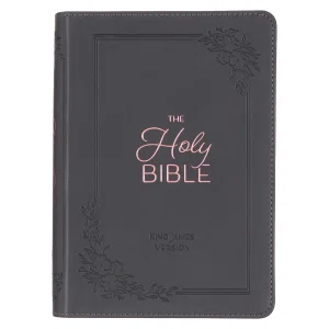 KJV Compact Bible LP Cobalt Grey