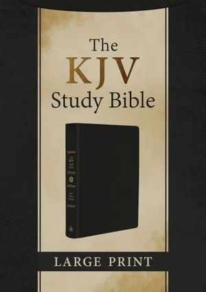 The KJV Study Bible, Large Print, Black Genuine Leather