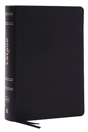 KJV Woman's Study Bible, Black Genuine Leather, Red Letter, Full-Colour Edition,