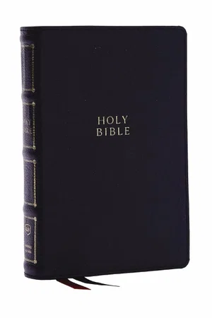 KJV Holy Bible: Compact Bible Black Genuine Leather, Red Letter