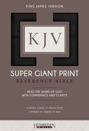 KJV Super Giant Print Bible (Imitation Leather, Black)