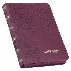 KJV Maroon Faux Leather Compact Bible