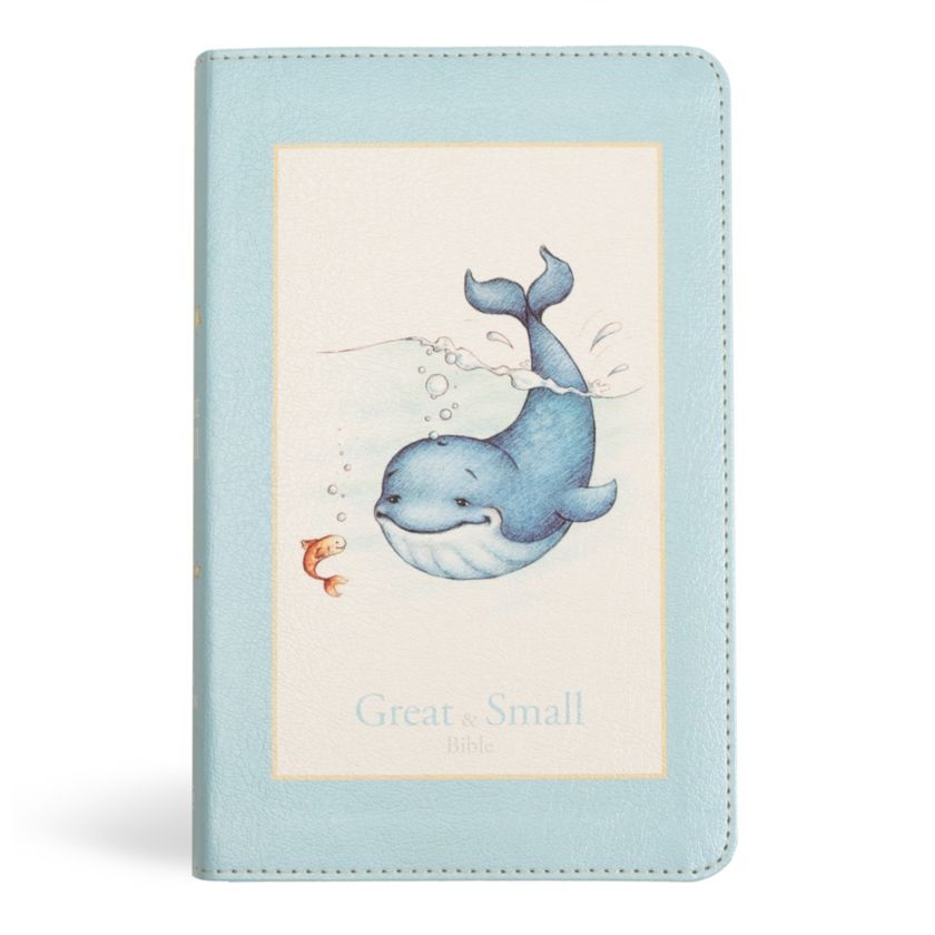 Image of KJV Great and Small Bible, Baby Blue Leathertouch