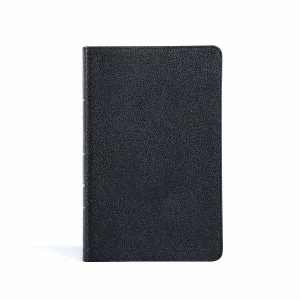 KJV Thinline Reference Bible, Black Genuine Leather
