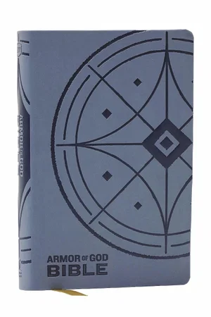 KJV Armor of God Bible, Blue/Grey Leathersoft Children's Bible, Red Letter