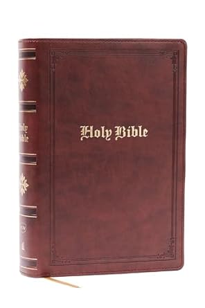 Image of KJV Holy Bible: Personal Size Giant Print, Brown Leathersoft, Red Letter