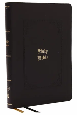 KJV Holy Bible: Giant Print Thinline, Black Leathersoft, Red Letter, Indexed