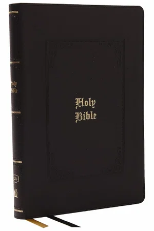 KJV Holy Bible: Giant Print Thinline Bible, Black Leathersoft, Red Letter