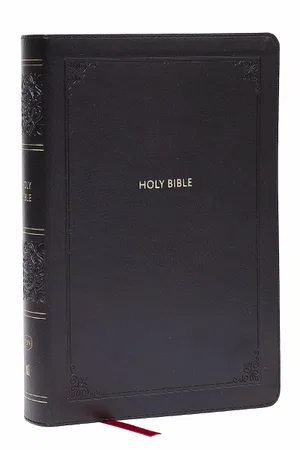 KJV Giant Print End-Of-Verse Reference Bible, Black Leathersoft, Red Letter