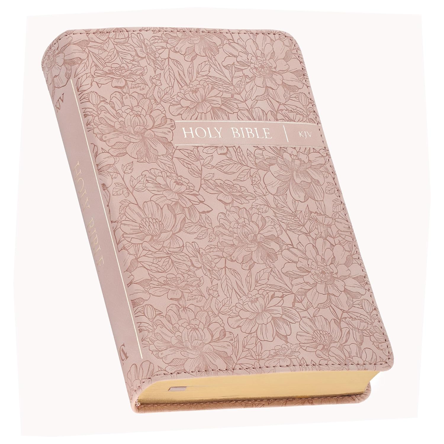 Image of KJV Bible Compact Faux Leather,  Pink