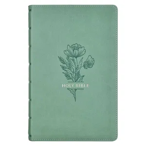 KJV Giant Print Thumb Index Edition: Teal LuxLeathe