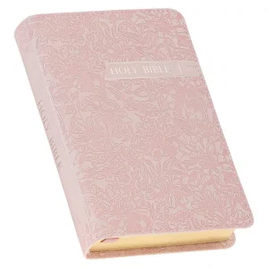 KJV Bible Pocket Faux Leather, Pink