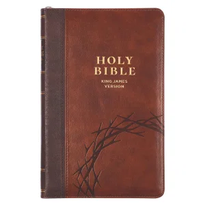 KJV Bible Deluxe Gift Faux Leather Amazing Grace, Two-tone w/zipper  Isa. 53:5