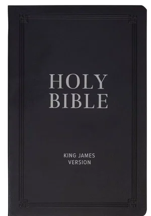 KJV Bible Gift Faux Leather, Black