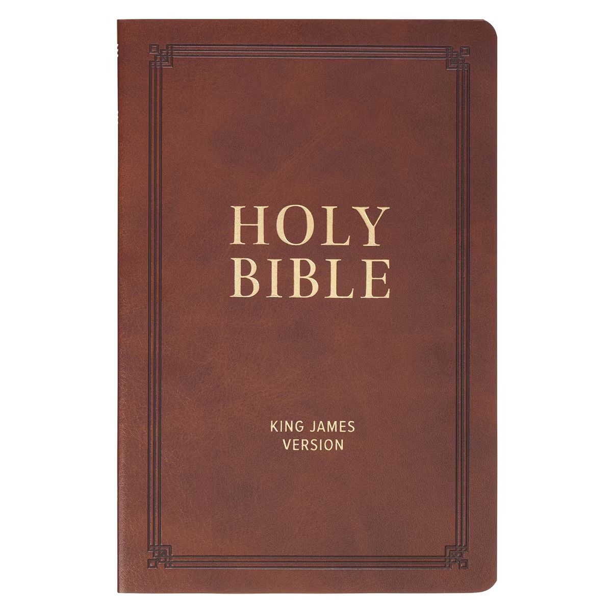 Image of KJV Bible Gift Faux Leather, Brown