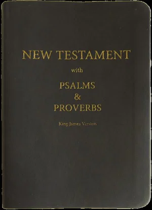 KJV New Testament with Psalms & Proverbs Charcoal Simulated Leather