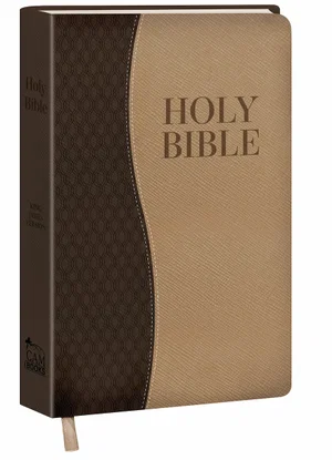 KJV Large Print Personal Size Bible Brown Two-tone