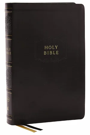 KJV Holy Bible, Black Leathersoft, Red Letter, Comfort Print (Thumb Indexed)