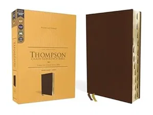 KJV Thompson Chain-Reference Bible, Genuine Leather, Calfskin, Brown, Indexed