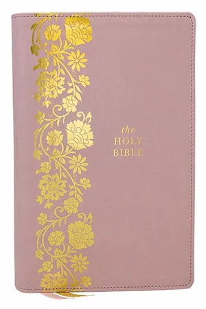 KJV Personal Size Large Print End-Of-Verse Reference Bible, Pink Leathersoft