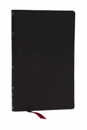 KJV Personal Size New Testament, Black Genuine Leather, Red Letter