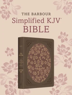 KJV The Barbour Simplified Bible--Deluxe Edition [Brown & Rose Floral Inset]
