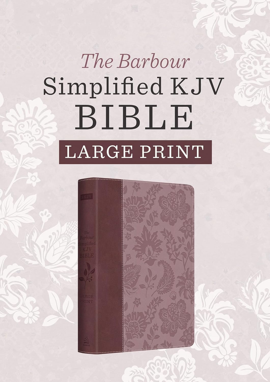 KJV Barbour Simplified KJV - Large Print (Plum & Paisley)
