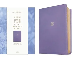 KJV Every Woman's Bible, Filament Enabled (Leatherlike, Periwinkle Purple, Red L