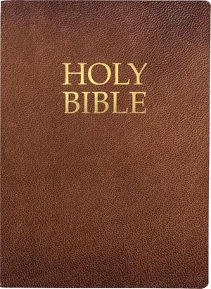 KJVER Holy Bible, Large Print, Acorn Bonded Leather, Thumb Index